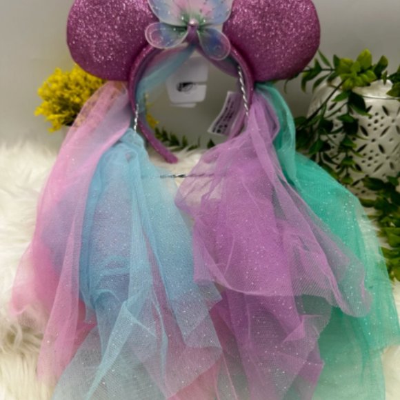 New Disney Parks Minnie Mouse fairy wings Ears - Picture 2 of 9